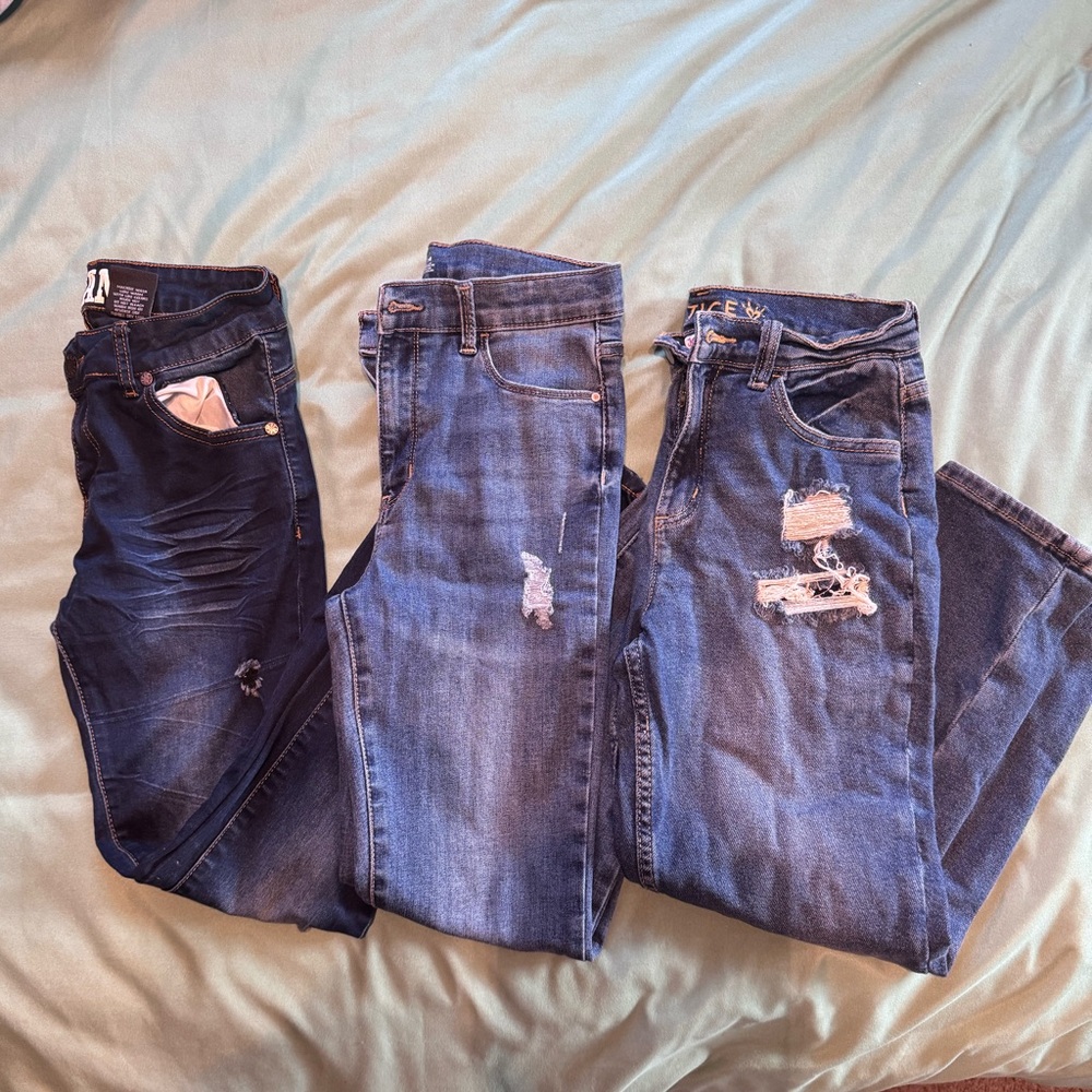 Girl’s Jeans Bundle Size 14 Skinny Jeans & Mini Mom Jeans